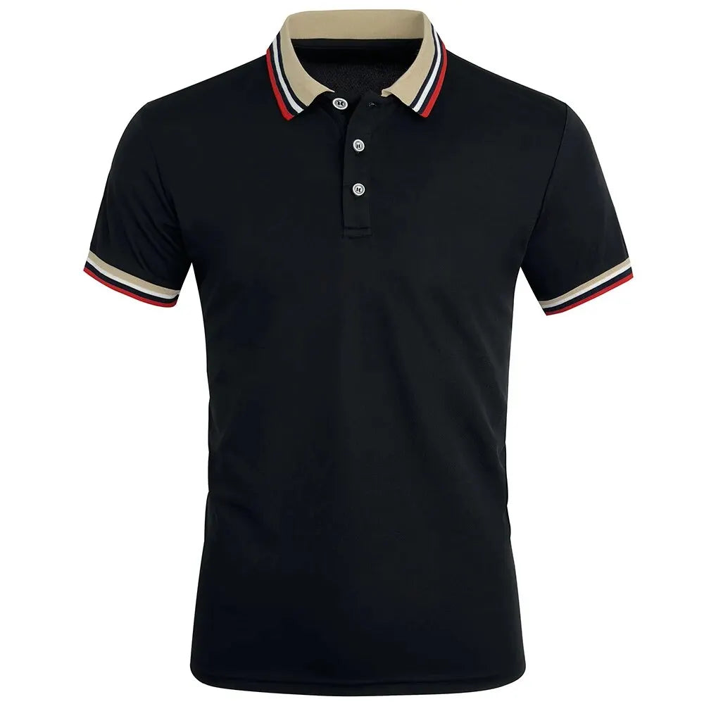 Men Summer Solid Casual Office Breathable Cotton Polo Shirt Fashion Brand Male Business High Quality Striped Short Sleeve Top Men Summer Solid Casual Office Breathable Cotton Polo Shirt Fashion Brand Male Business High Quality Striped Short Sleeve Top